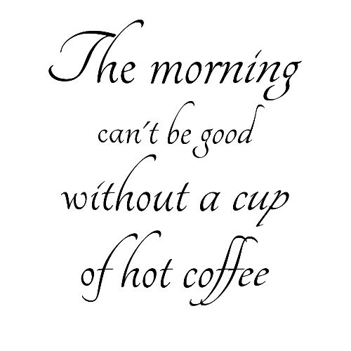 Morning Coffee Mug - Minimalist Black Lettering