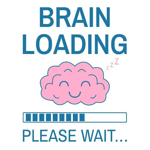Brain Loading Funny Minimalist Humor - Coffee/Tea Mug