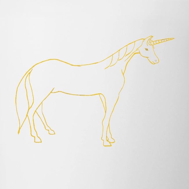 unicorn gold outline