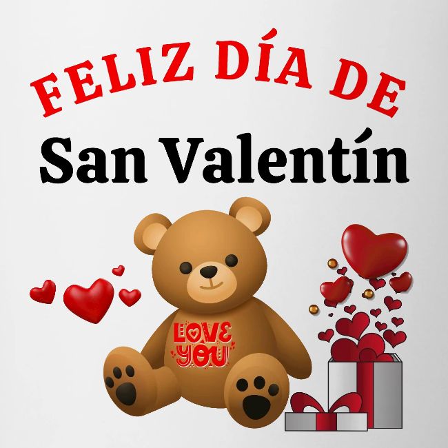 Valentine's Day Celebration Bears Love Hearts.