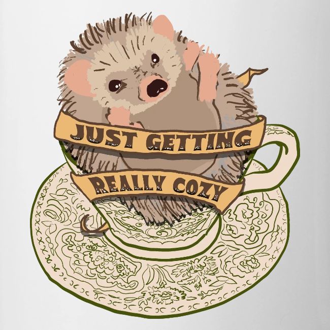 Hedgehog in cup