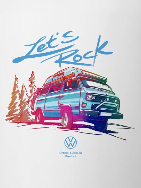 Volkswagen VW Bulli With Logo And Lettering