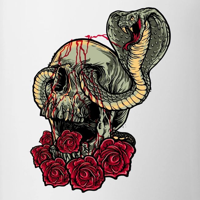 skull and roses tattoo