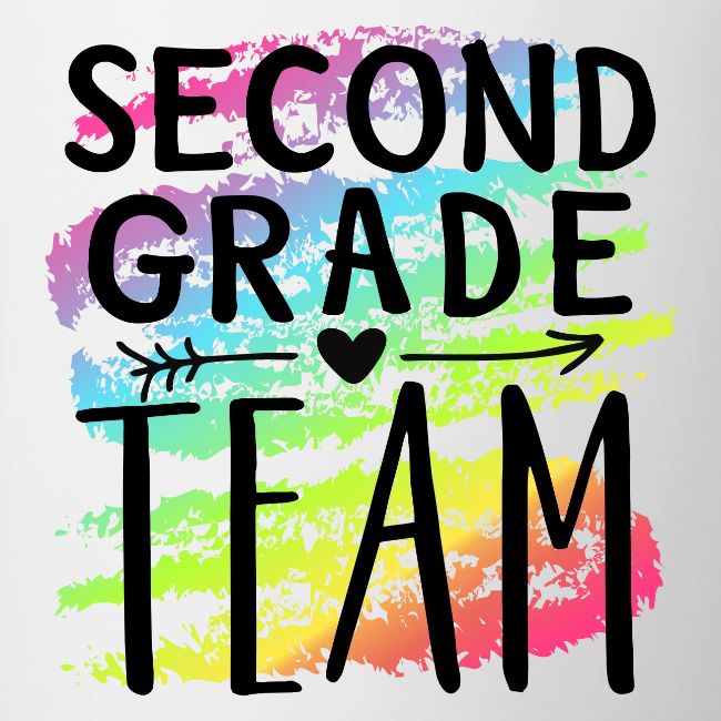 Second Grade Team Crayon Splash Teacher T-Shirts