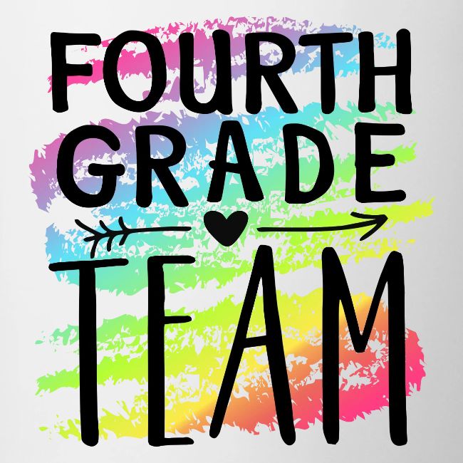 Fourth Grade Team Crayon Splash Teacher T-Shirts
