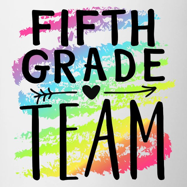Fifth Grade Team Crayon Splash Teacher T-Shirts
