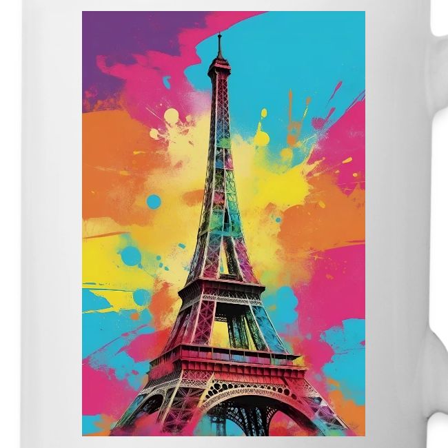 Pop Art Paris Eiffel Tower Wall Art Poster