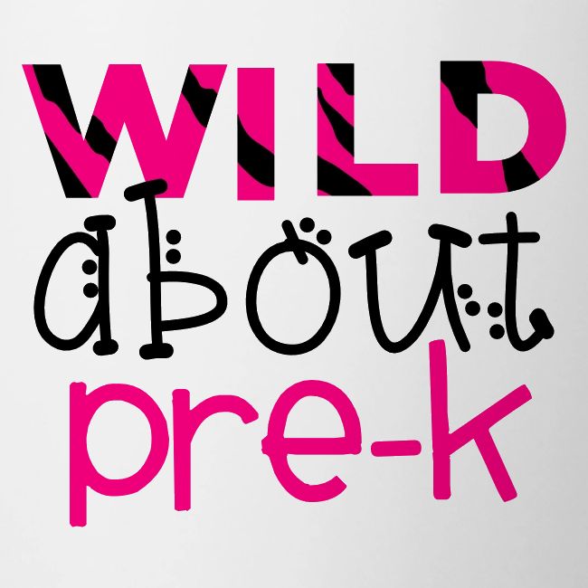 Wild About Pre-K Funky Teacher T-shirts