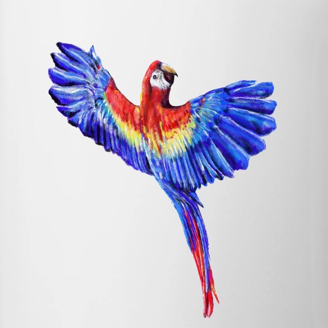 Scarlet macaw parrot