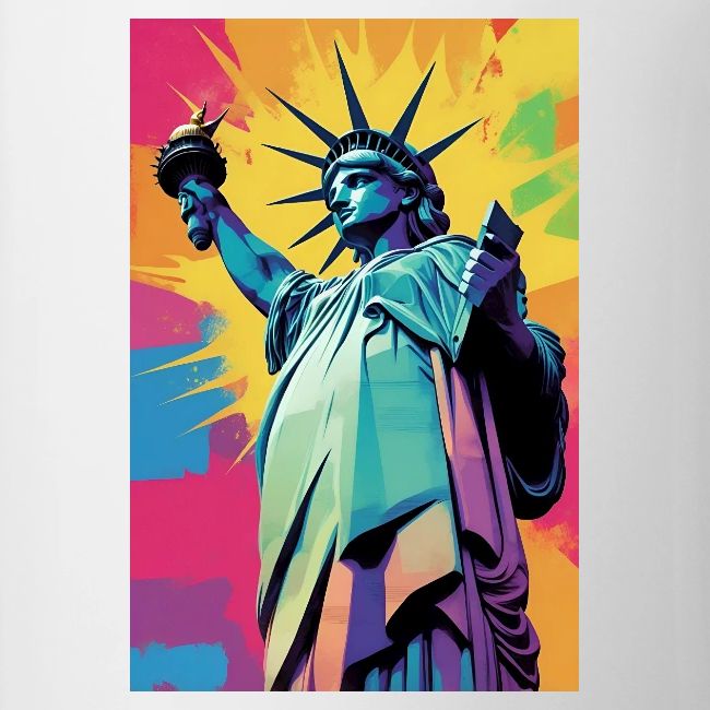 Statue of Liberty NYC Pop Art Poster Wall Art