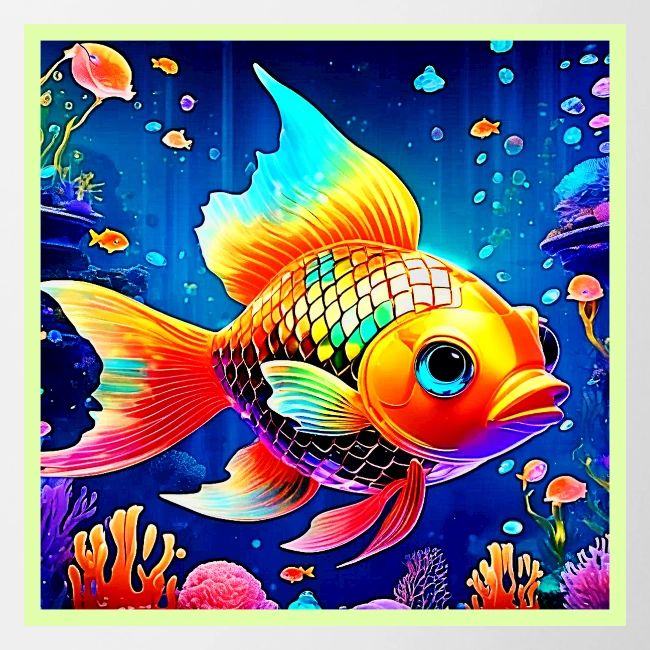 Rainbow Ocean Reef Fish Design