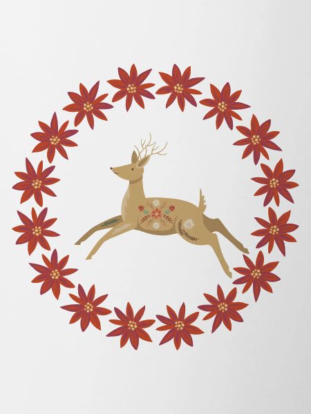 Retro Reindeer Ornament