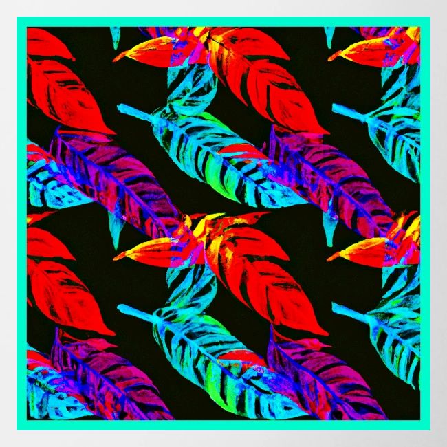 Neon Luminous Foliage Elegance