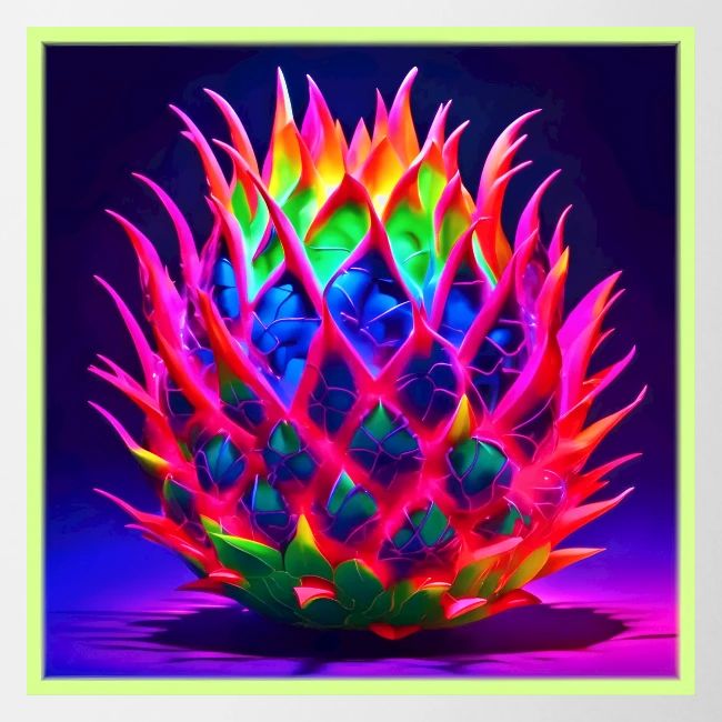 Electric Neon Dragon Fruit