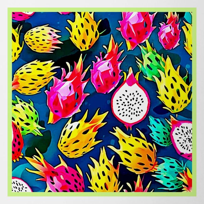 Dragon Fruit Pattern Art