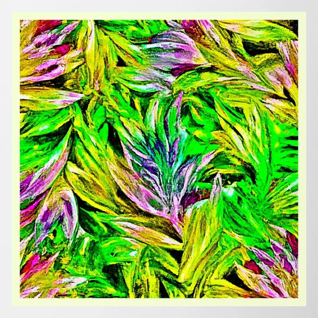 Vibrant Plant Strokes Design