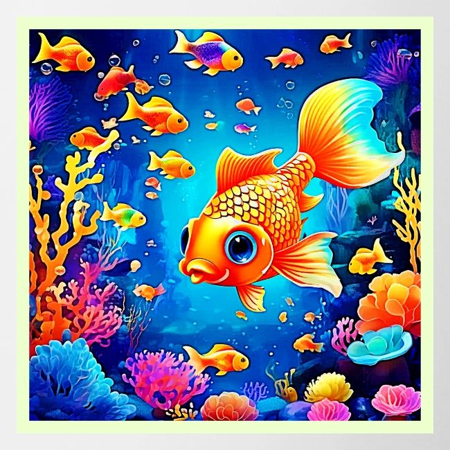 Vibrant Underwater Fish World Design