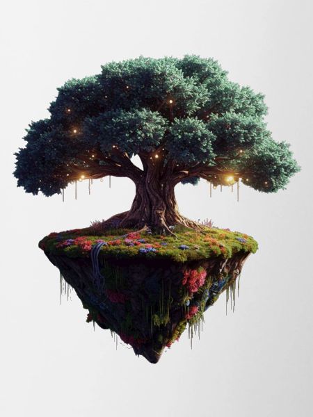 Enchanted Floating Tree