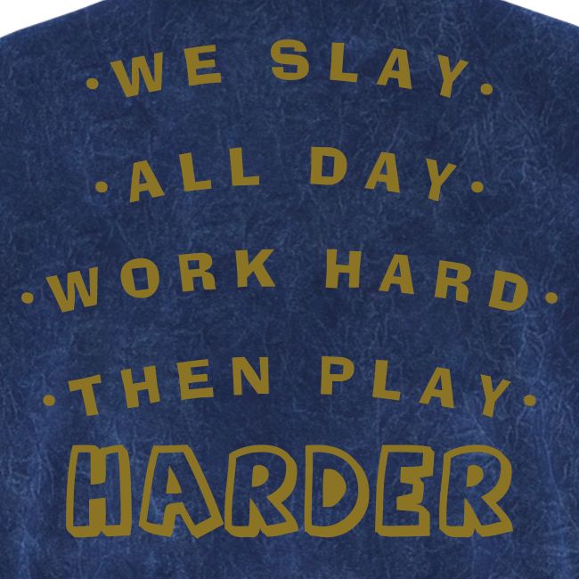 We Slay All Day Shiny Shirt Metallic Silver & Gold