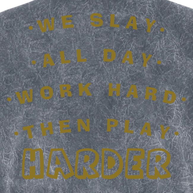 We Slay All Day Shiny Shirt Metallic Silver & Gold