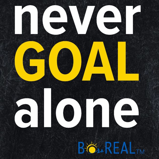 Never GOAL Alone - Black/Navy