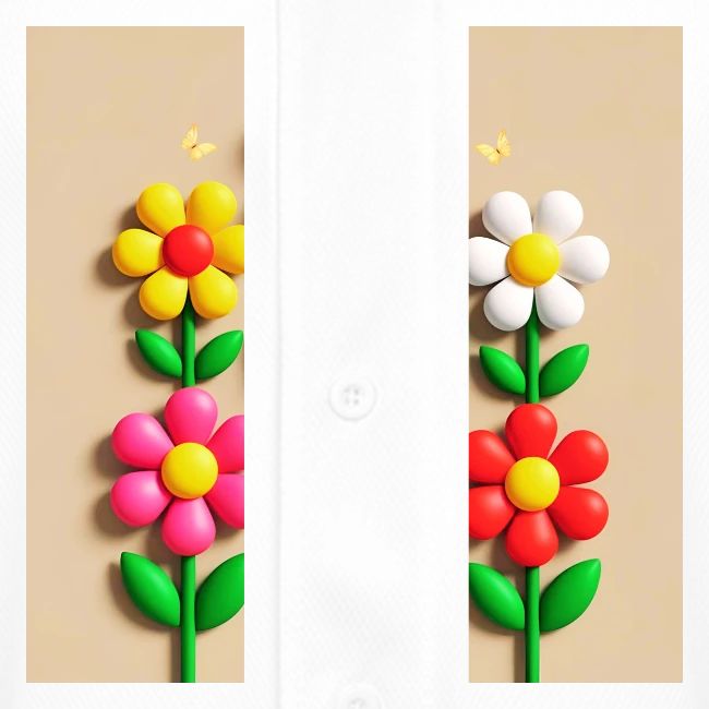 3D Flowers and Butterflies in Amber, Floral Design