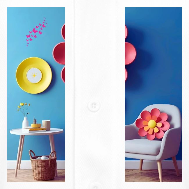 Flower design and harmony of environmental well-be