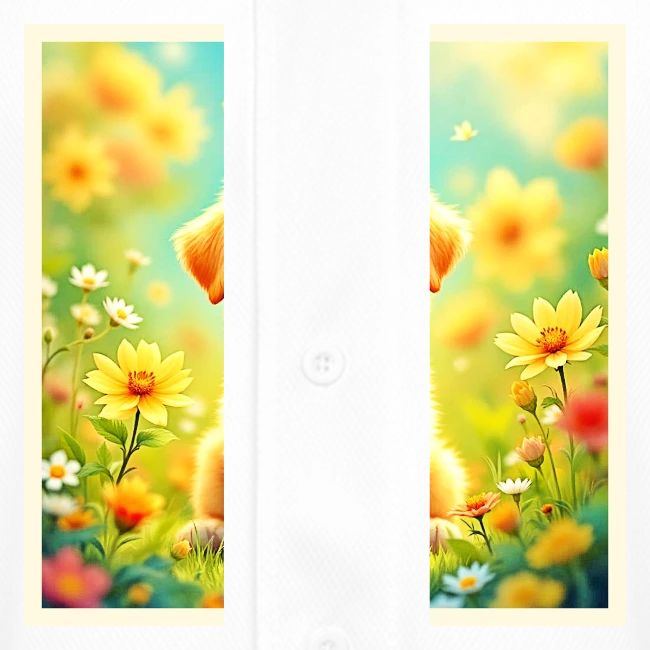 Cute Puppy Flower Art