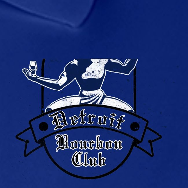 Distressed Blue Detroit Bourbon Club Logo