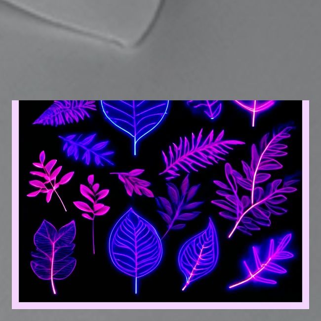 Neon Leaves in Pink and Purple Hues