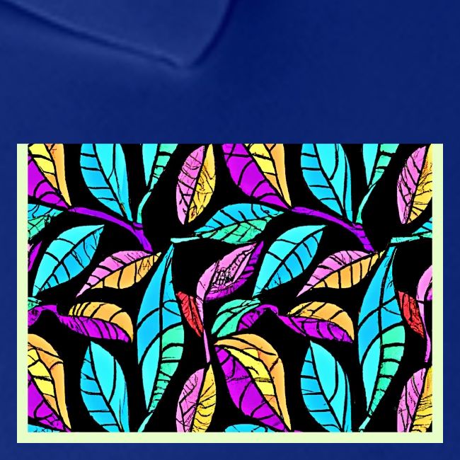 Stained Glass Leaves Design