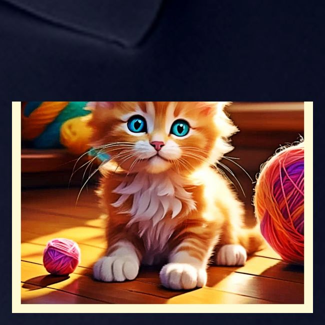 Cute Orange Kitten Art