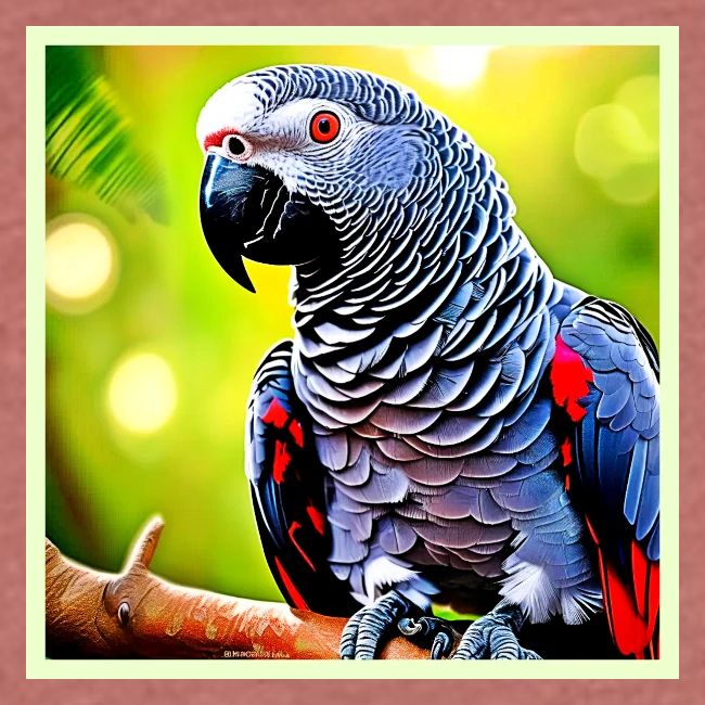 Talking African Grey Parrot