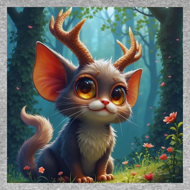 Magical Forest Creature with Deer Horns