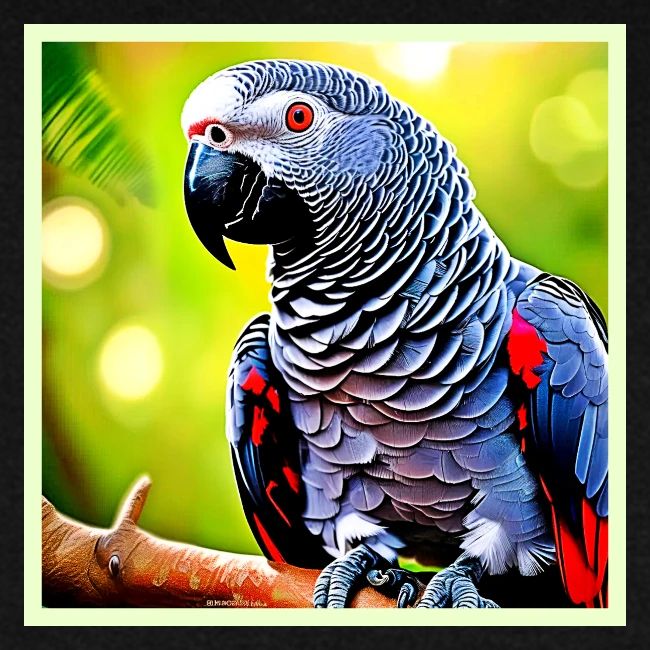 Talking African Grey Parrot