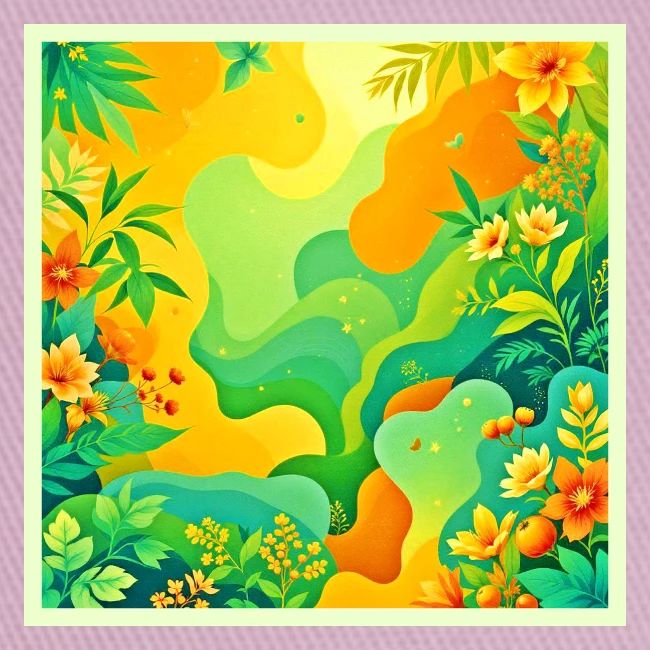 Tropical Foliage Abstract