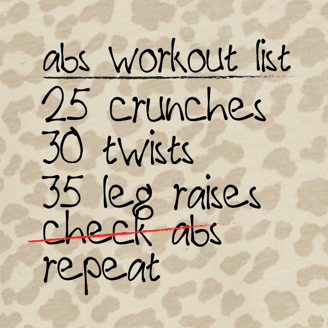 Abs Workout List