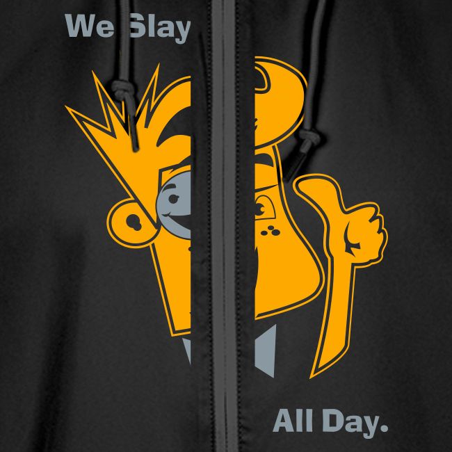 We Slay All Day Shiny Shirt Metallic Silver & Gold