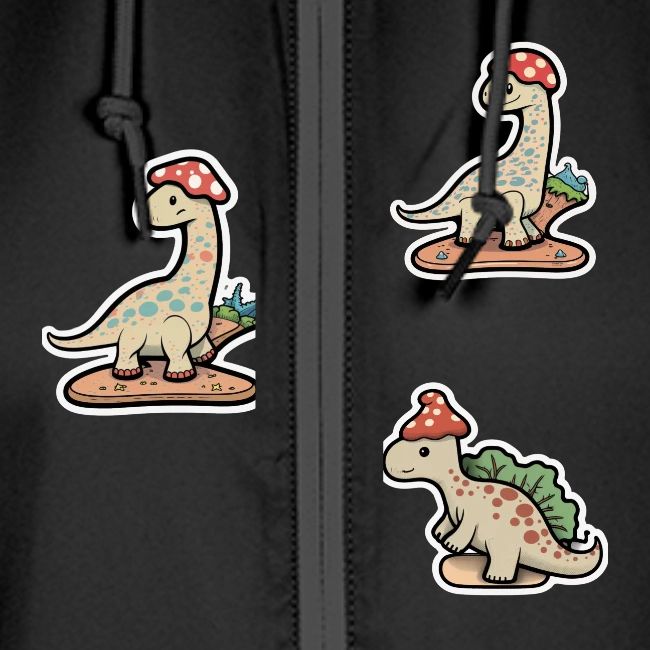 Mushroom Hat Brontosaurus Dinosaur
