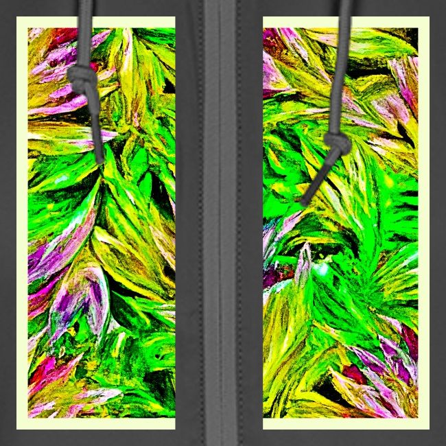 Vibrant Plant Strokes Design