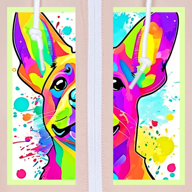 Vibrant Frenchie Bulldog Puppy Art