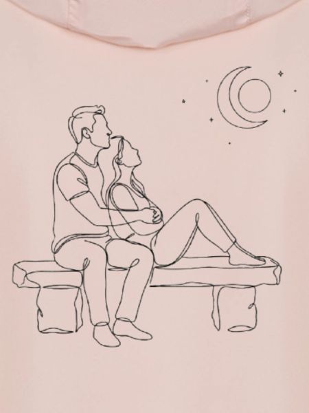 Moonlit Bench Romance
