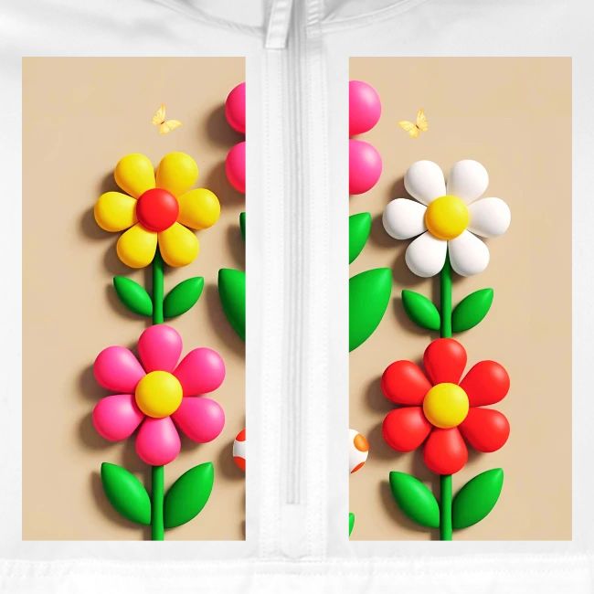 3D Flowers and Butterflies in Amber, Floral Design