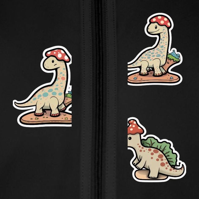 Mushroom Hat Brontosaurus Dinosaur