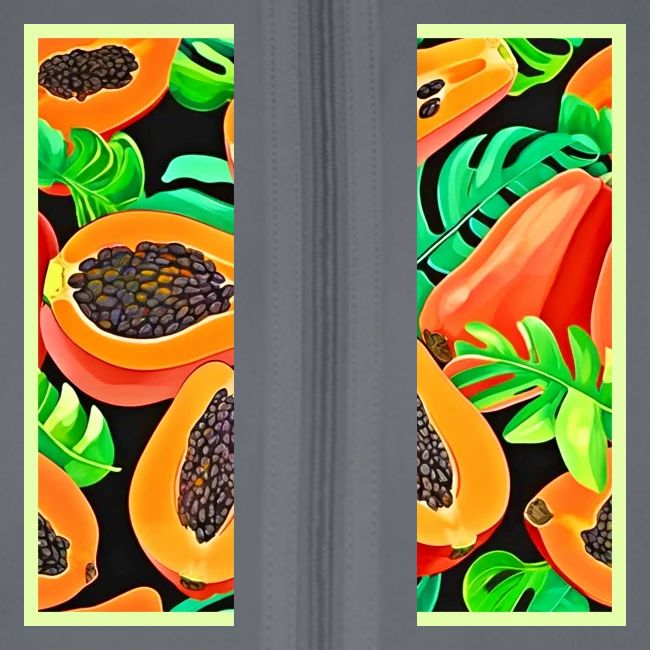 Papaya and Leaves Fresh Pattern