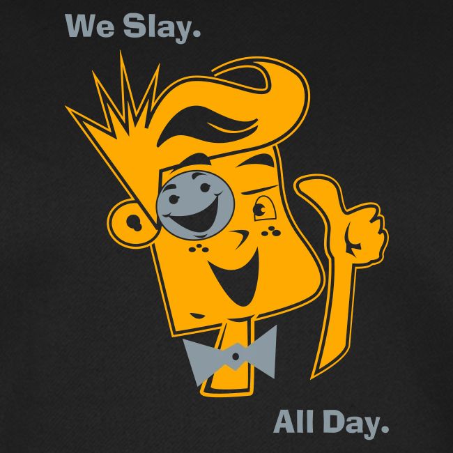 We Slay All Day Shiny Shirt Metallic Silver & Gold