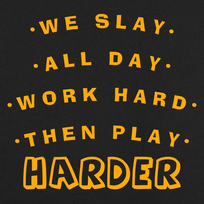 We Slay All Day Shiny Shirt Metallic Silver & Gold