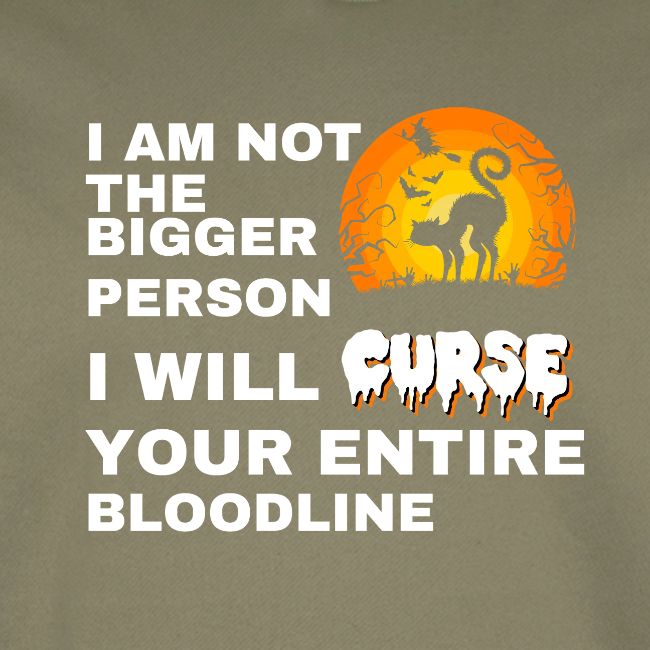 I am not the bigger person