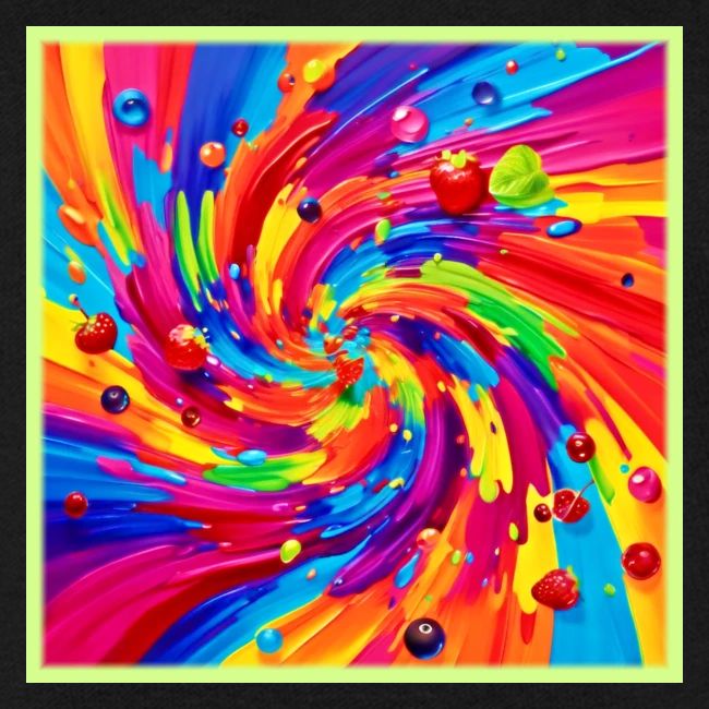 Colorful Fruit Vortex