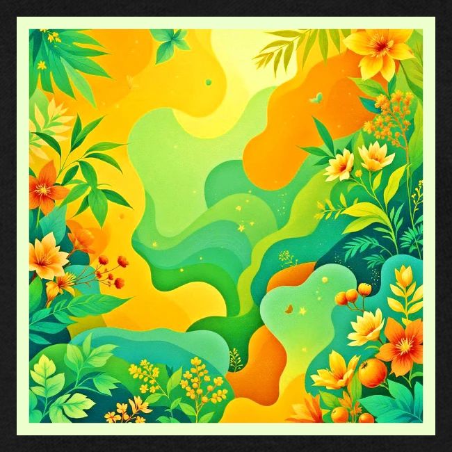 Tropical Foliage Abstract